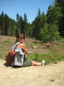 kleine Pause auf der Velotour um den Faaker See