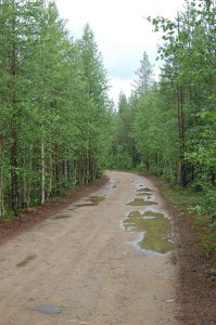 Durch enge Strässchen an den Übernachtungsort