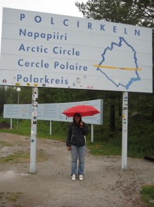 Polarkreis vor Jokkmokk