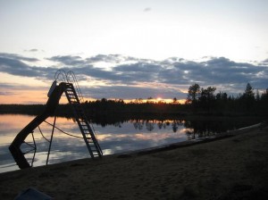Sonnenuntergang um 23.00 Uhr