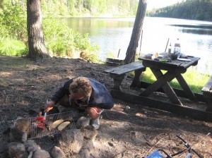 wieder mal beim grillieren