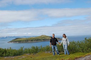Aussichtspunkt auf dem Weg nach Gamvik